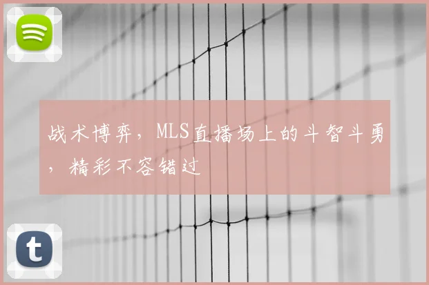 战术博弈,MLS直播场上的斗智斗勇,精彩不容错过